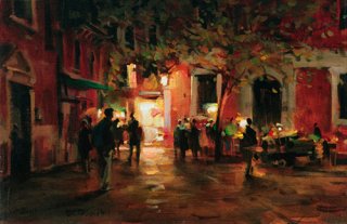 Night on a Piazza, Venice