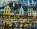 Honfleur By Duaiv - Framed Fine Art Lithograph Contemporary City