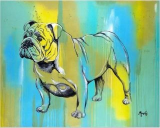 LOUIS-Bulldog by Michelle Mardis - PoP x HoyPoloi Gallery