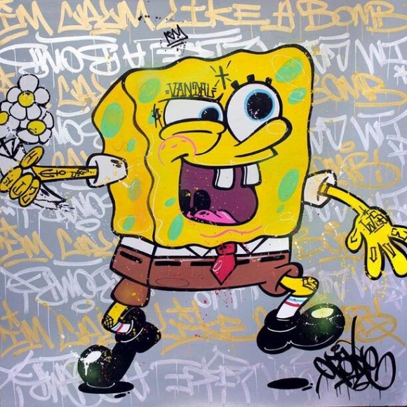 Banksy Tribute, The Sponge Bob Case